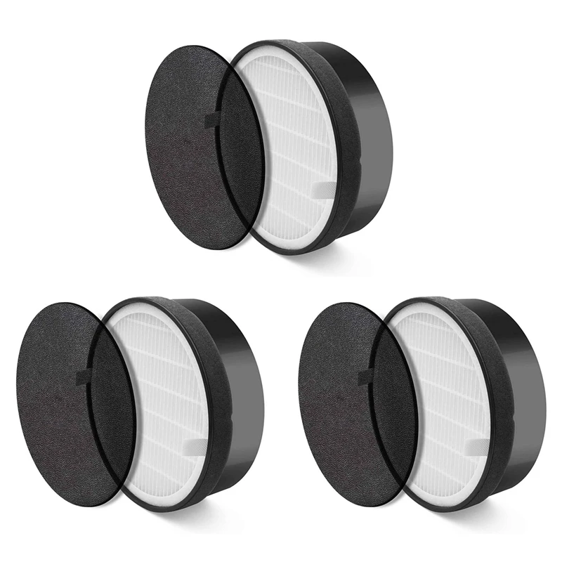 3X Replacement Filter For Levoit Air Purifier LV-H132, True HEPA And Activated Carbon Filters