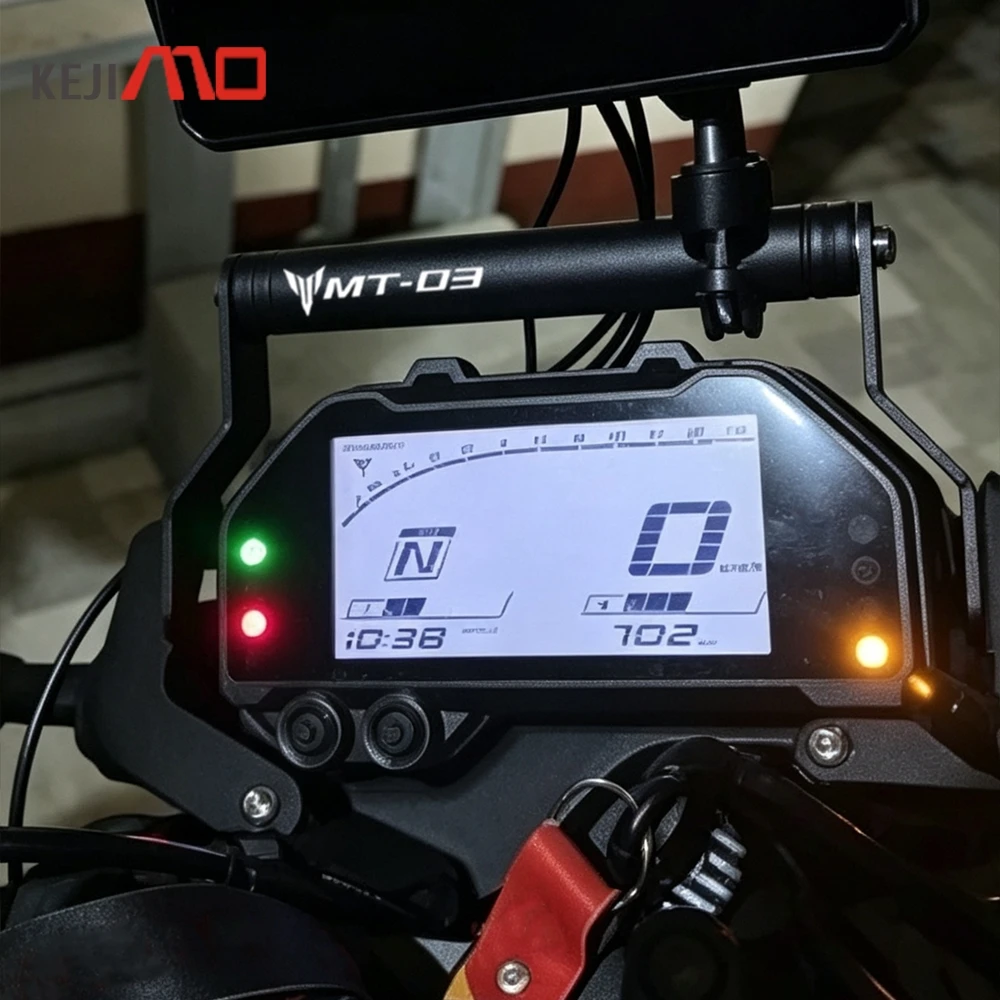For YAMAHA MT-03 MT-25 MT03 MT25 2020-2026 MT 03 MT 25 Motorcycle GPS Navigation Mobile Phone Holder Bracket Extension Bar Stand