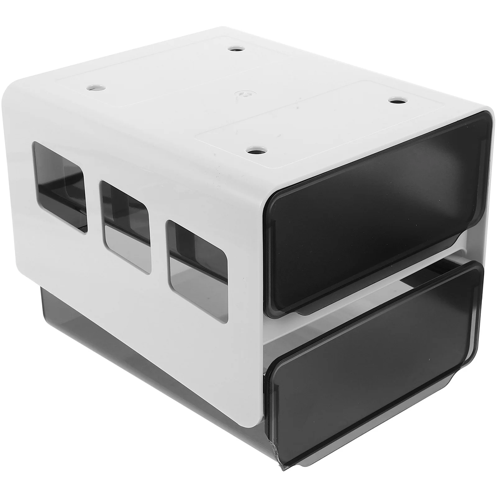 

Under Desk Organizer Plastic Drawer Hidden Storage Box Under Table Storage Organizer for Office Desktop Organization