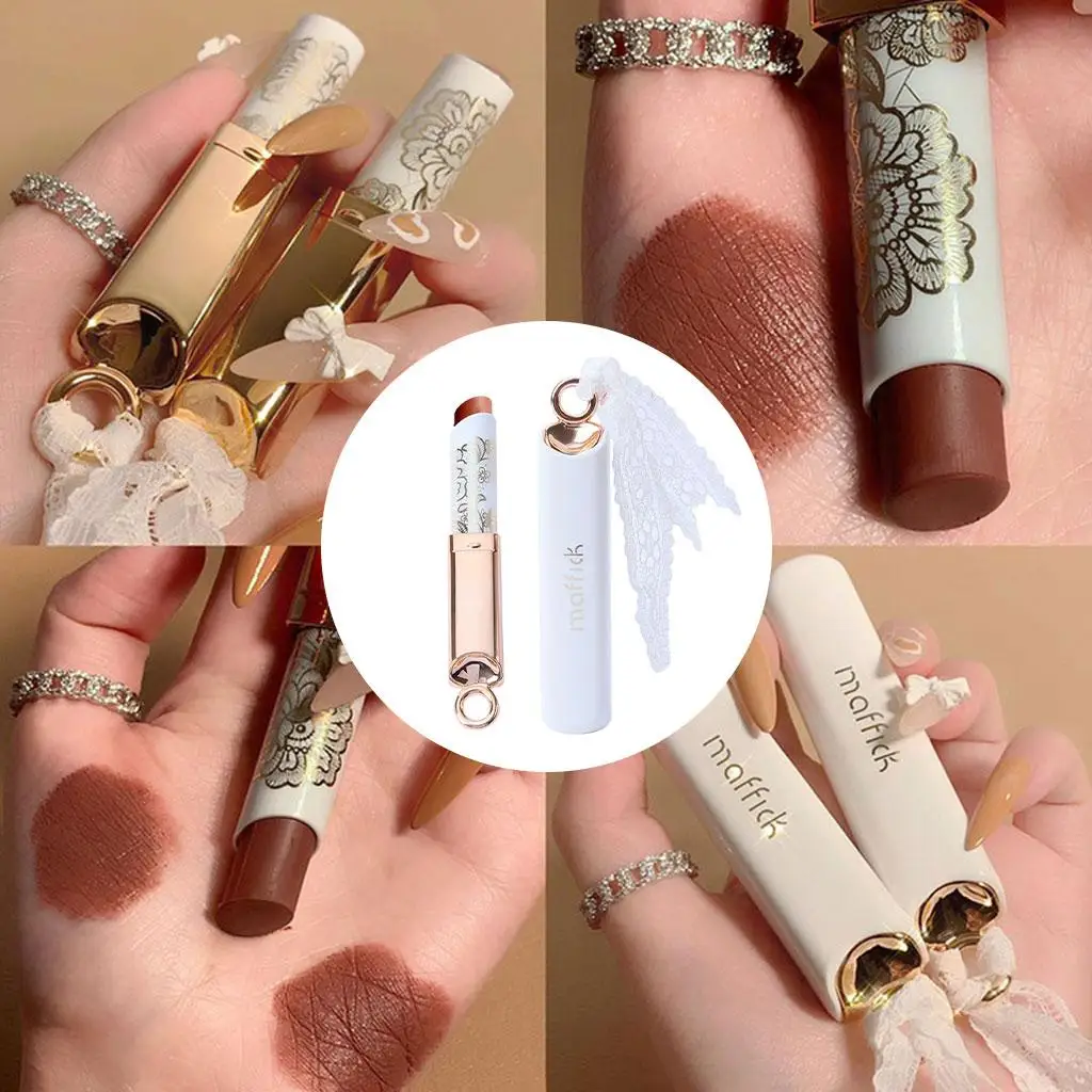 Samtmatter Lippenstift, wasserfest, antihaftbeschichtet, Kapsel-Lipgloss für Frauen und Mädchen, Party-Geschenk