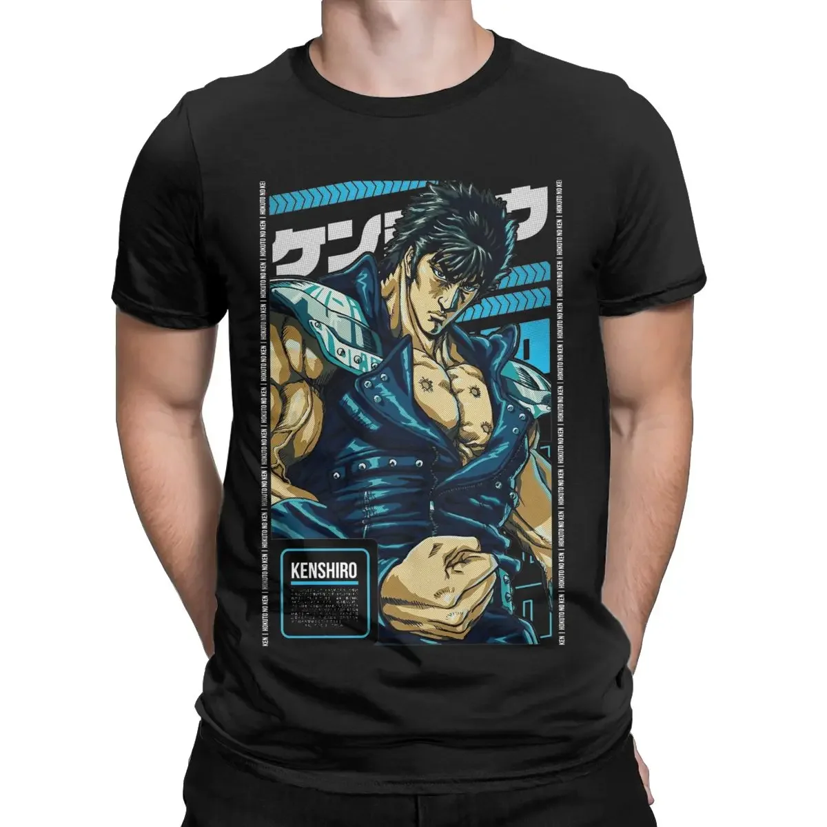 Kenshiro Hokuto No Ken Anime T Shirts Men Cotton Fashion for Male T-Shirt Crew Neck Tees Short Sleeve Clothing Gift