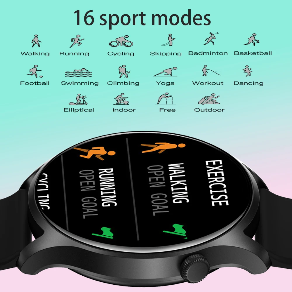 Senbono Vrouwen Smart Watch Full Touch Screen Sport Fitness Tracker Ip67 Waterdichte Vrouwen Smartwatch Mannen Voor Android Ios