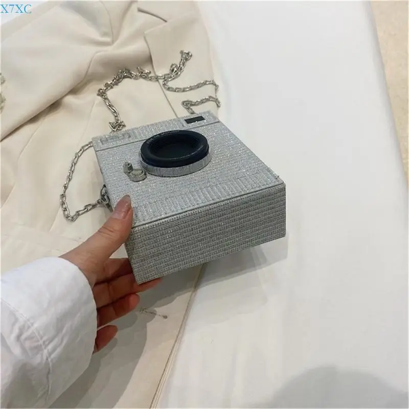 

X7XC Chain Strap Crossbody Bag for Women PU Leather Shoulder Bag Small Messengers Bag