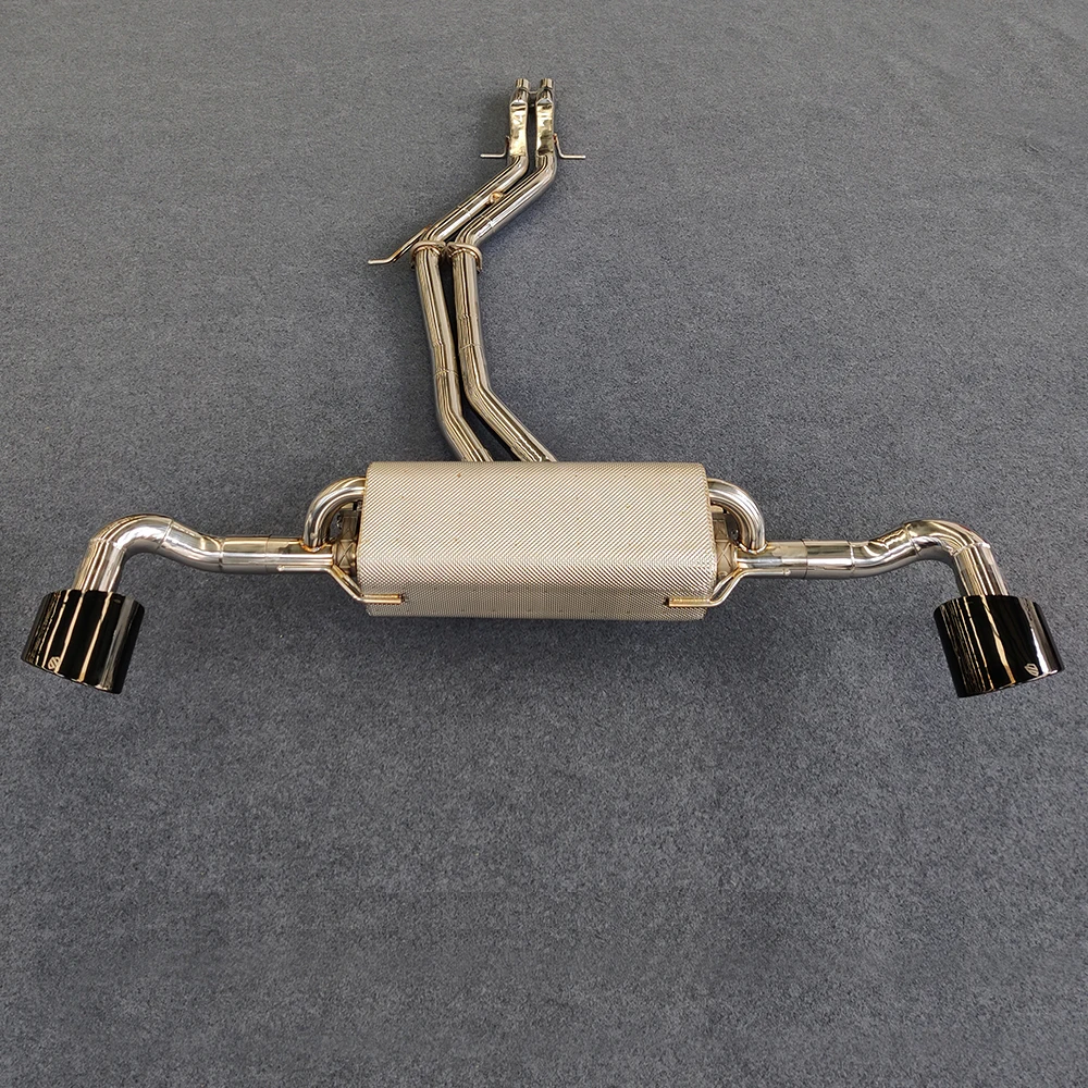 Silenziatore valvola Factiry in acciaio 304 con telecomando per scarico Catback Valvetronic Audi Q8 3.0t