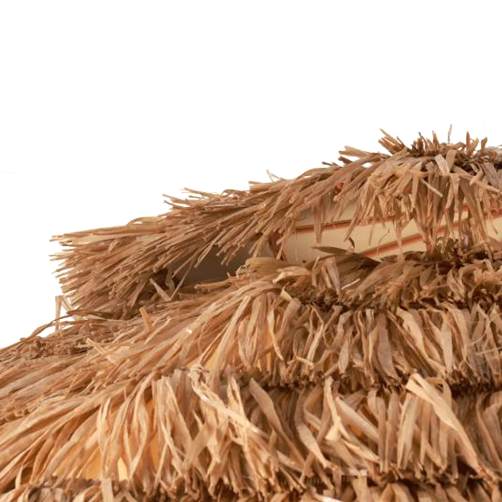 مظلة قش محاكاة خارجية بطول 9 أقدام مع 8 أضلاع مظلة تيكي خارجية لمطعم شرفة السوق #5