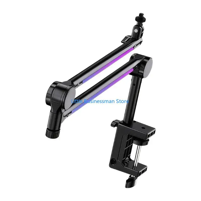 Desktop-Mikrofonständer, flexibler Halter mit 360 Grad drehbarem Mikrofonarm M76A – Detail 3