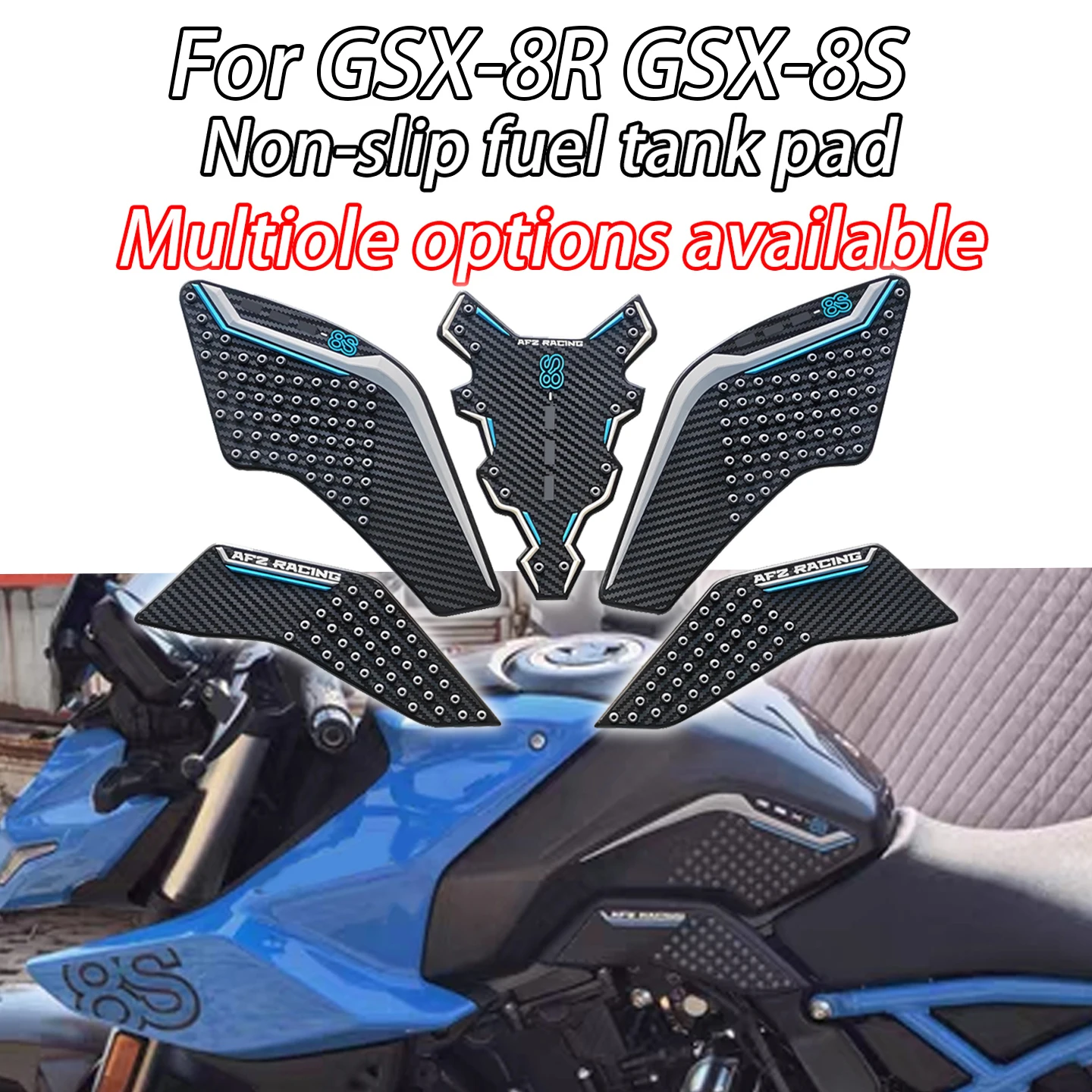 

For Suzuki GSX8R GSX-8R GSX8S GSX-8S GSX 8S GSX 8R Motorcycle stickers Tank Pad Knee pad side patch side patch Anti slip sticker