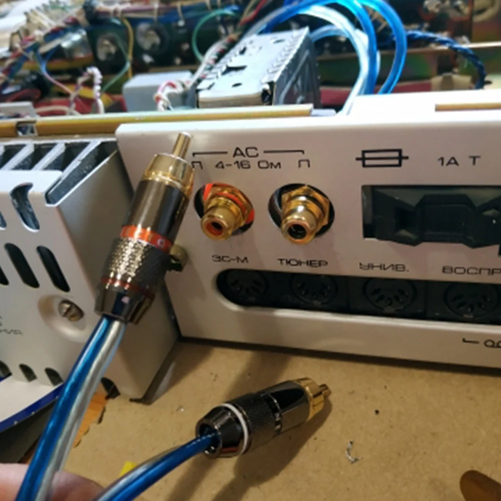 A17G 10 قطعة/الوحدة RCA موصل مطلية بالذهب أنثى مقبس متفرع لحام سلك موصل RCA لوحة جبل الهيكل