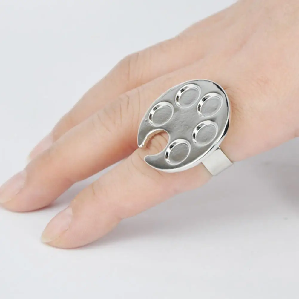 3cm Mini Claw Ring Palette 3D Printed Nail Art Color Palette Mixing Ring Portable Nail Color Blending Tray For Nail Polishes