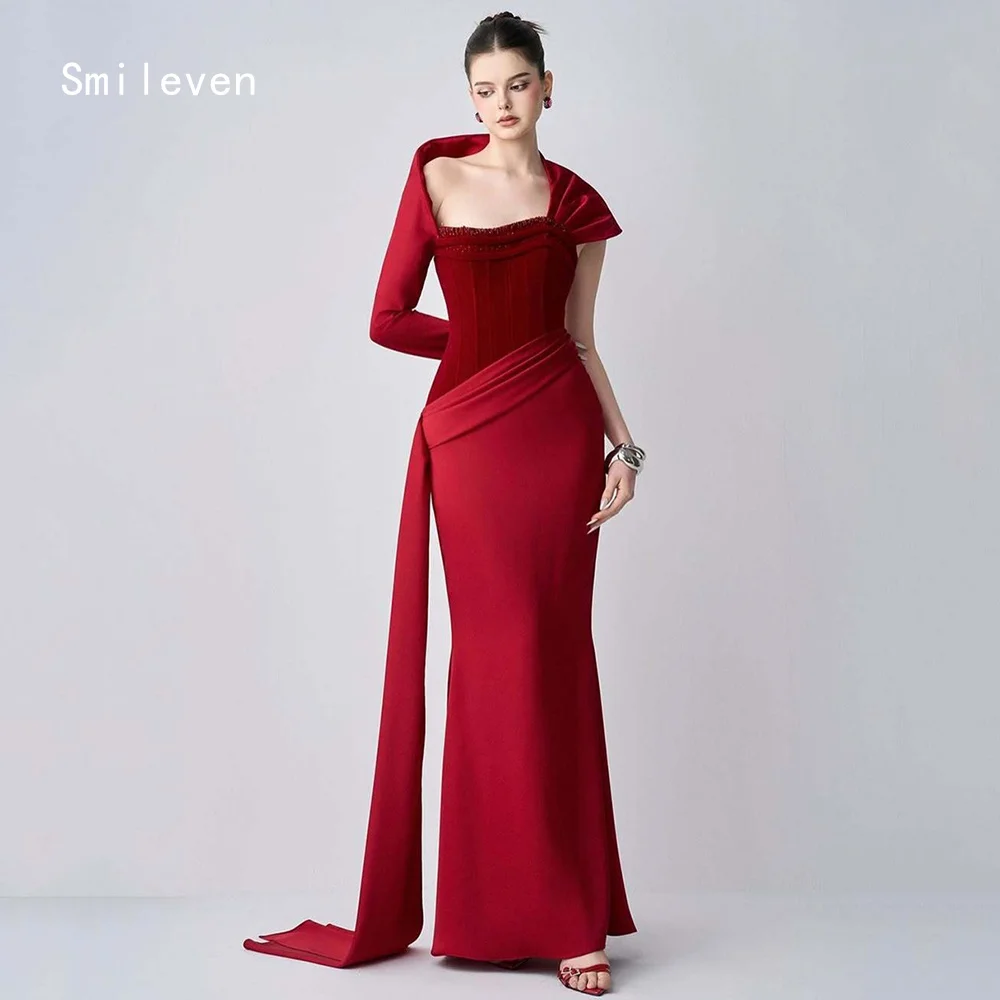

Smileven Luxury Mermaid Prom Dress Stylish Party Gowns Hip Hugging Formal Occassion Dress Customized 2026