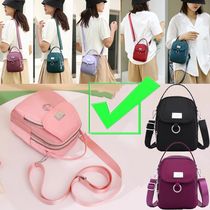 

New 7 Colors Oxford Fabric Crossbody Bag, Single Shoulder Strap Suitable for Both Men and Women Versatile Canvas Small Bag Gifts