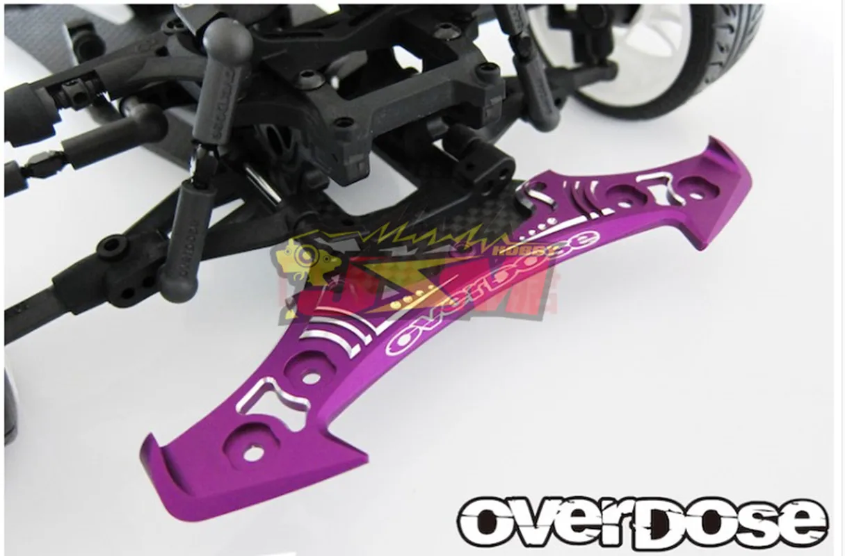 OD2943/2944/2945 Overdose Galm RC Drift Frame Metallic Underpress TYPE-2 Purple/Red/Black