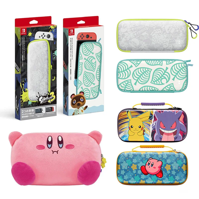 Nintendo OLED-Tragetasche und Displayschutzfolie Splatoon 3 Special Edition Animal Crossing