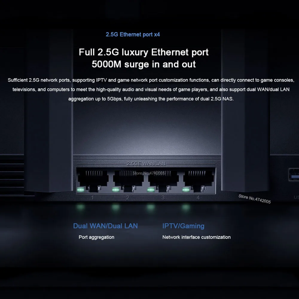 Imagem -04 - Xiaomi Router 7000 Gigabit Rede Rápida Roteador Nfc Conexão Colisão 160mhz 1gb Memória 8way Amplificador de Sinal Wifiextender