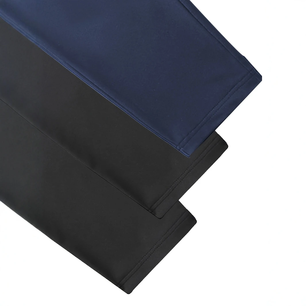 Zip Pockets Set of Three Solid Color Regular Fit Joggers Elastic Cuffs, Zip Pockets, Letter Prints, Drawstrings Suitable for Wor