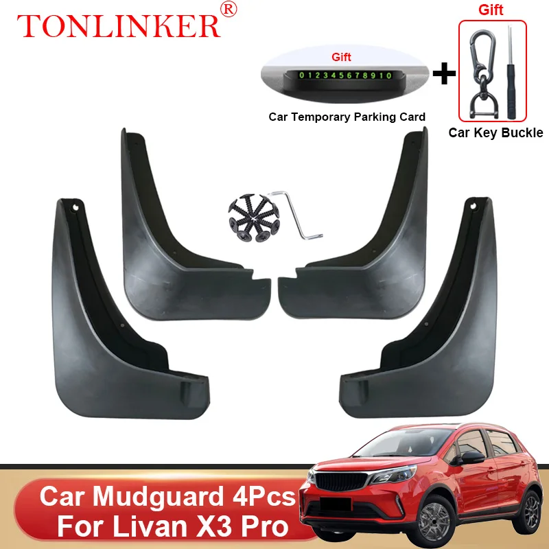 

TONLINKER Car Mudguard For Livan X3 Pro Suv 2023-Present Mudguards Splash Guards Front Rear Fender Mudflaps Accessories