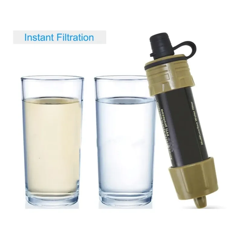 Mini Portable Filter With Water Purifier Straw Outdoor Hiking Survival Portable Drinking Purifier Filters For Travel camp