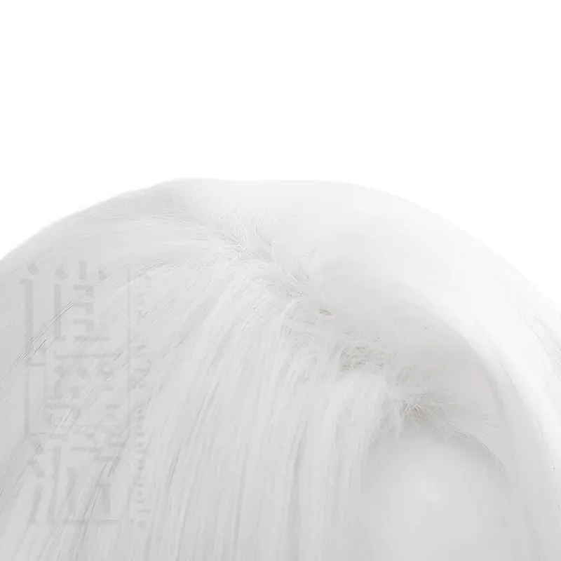 Anime Yu Sui Tianyuan Cos Wig 35CM White Short Hair Heat-resistant Synthetic Hair Halloween Party Cosplay Wigs+wig Cap