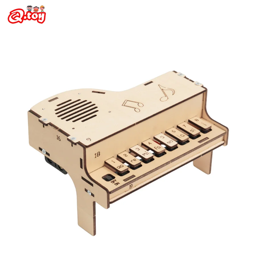 DIY Houten Elektronische Piano Model Tiener Wetenschap Speelgoed Gemonteerd Panotron Experiment Materiaal Kits voor Kinderen Educatief