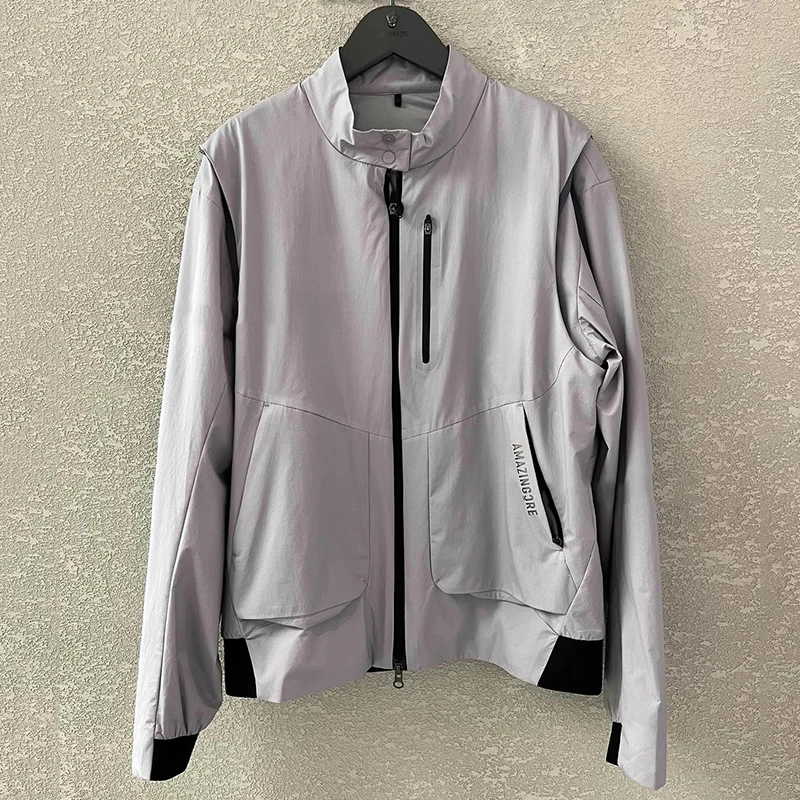 Autumn And Winter New Korean Golf Clothing Men's Outdoor Sports Sleeves Detachable Golf Jacket Fashion Leisure Windproof Coat