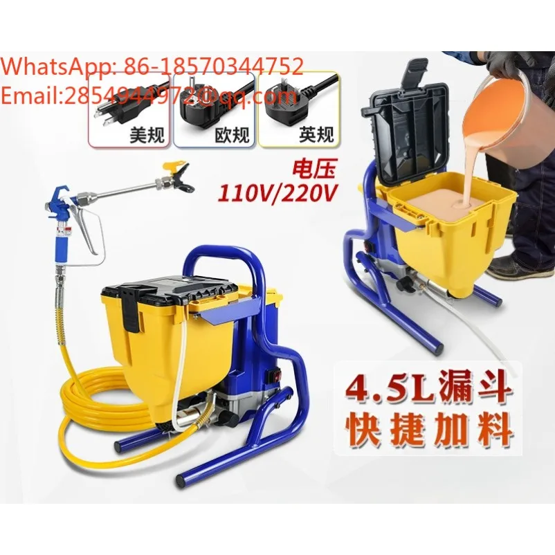 110/220V Small DIY Airless Paint Sprayer Portable Latex Paint Spraying Machine Household Wall Coating Spray Painting Equipment