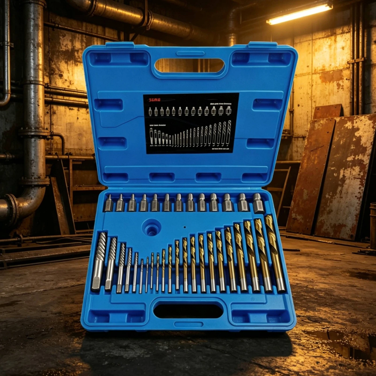 49 Pieces Nut Extractor Drill Bit Set Multi-Purpose Broken Screw Extractor Kit Hex Screw Removal Tool Set High Hardness view 5