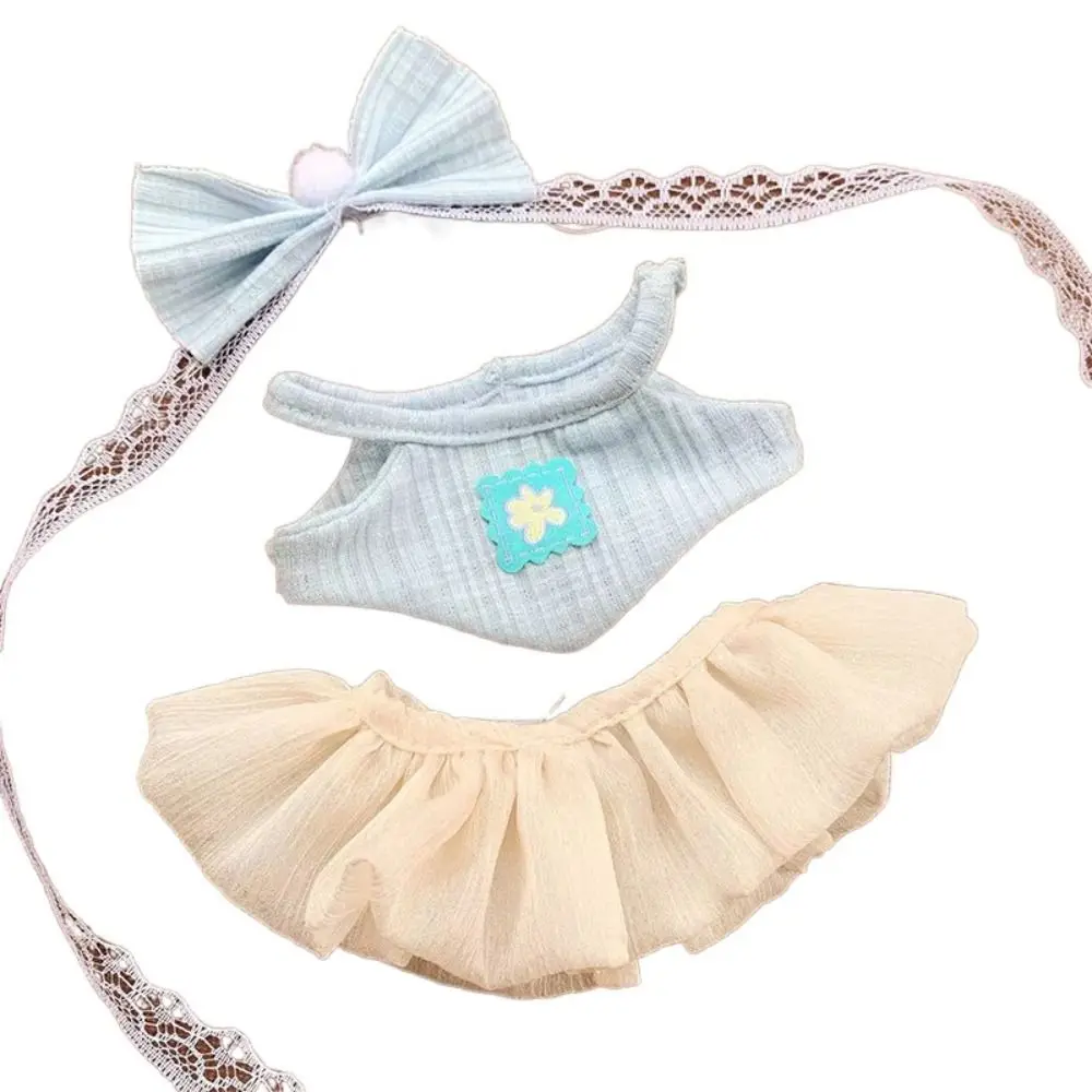 Ropa para Muñecas de Algodón de 20 cm: Capucha, Vestido, Sudadera con Capucha, Tirantes, Falda, Ropa de Muñeca de Algodón, Ropa de Juguete de Peluche Mimi Sweet, Accesorios para Muñecas