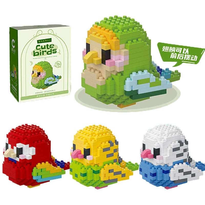 

Moe Bird series building block toys assembly table ornaments children's educational toys suitable for boys girls Christma gifts