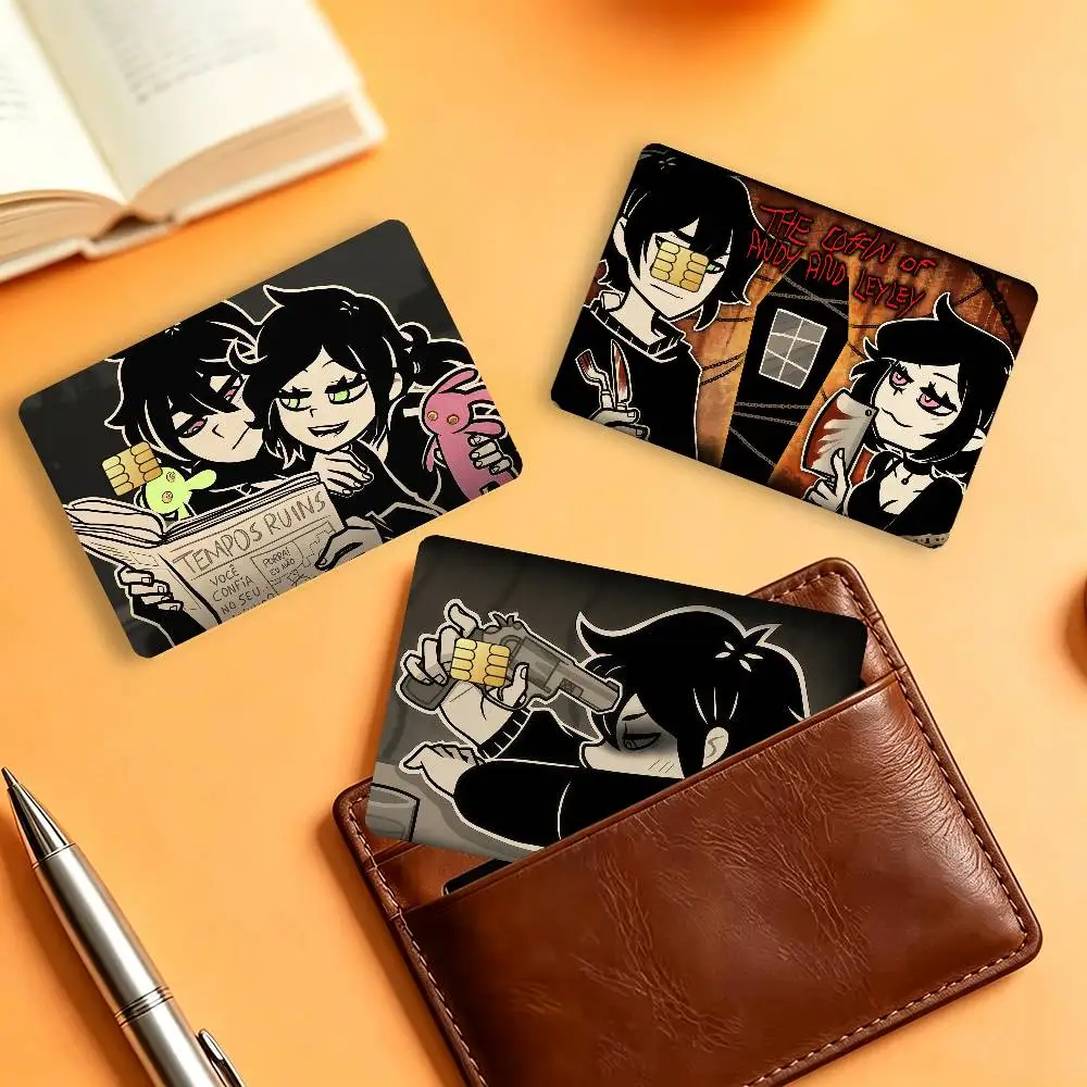 Game The C-Coffin Of Andy And L-Leyley Credit Skin Cover Card Stickers 4PCS Film Bus Pass Front Decoration Bank Debit Waterproof