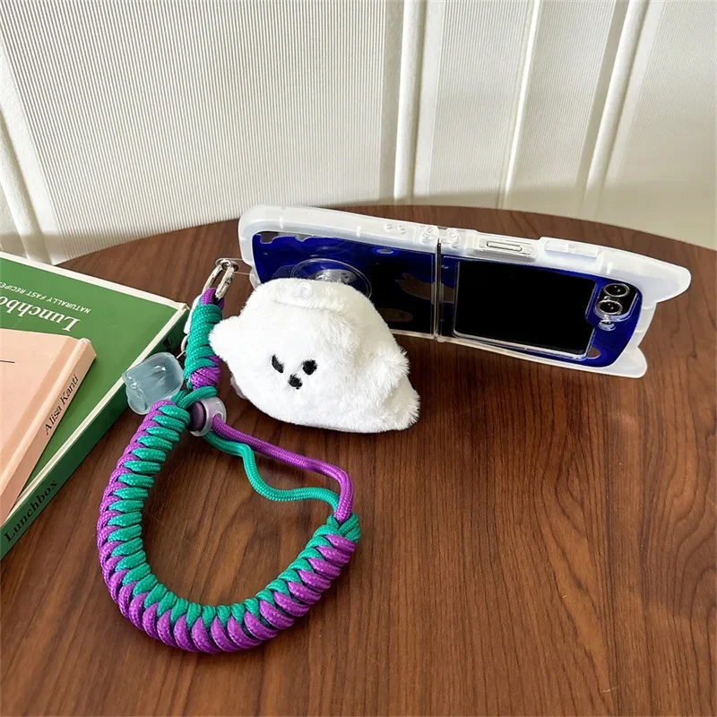 Cartoon Ghost Mirror Phone Case for Samsung Galaxy Z Flip 6 5 4 3 Protective Back Cover for ZFlip4 ZFlip5 ZFlip6 Case