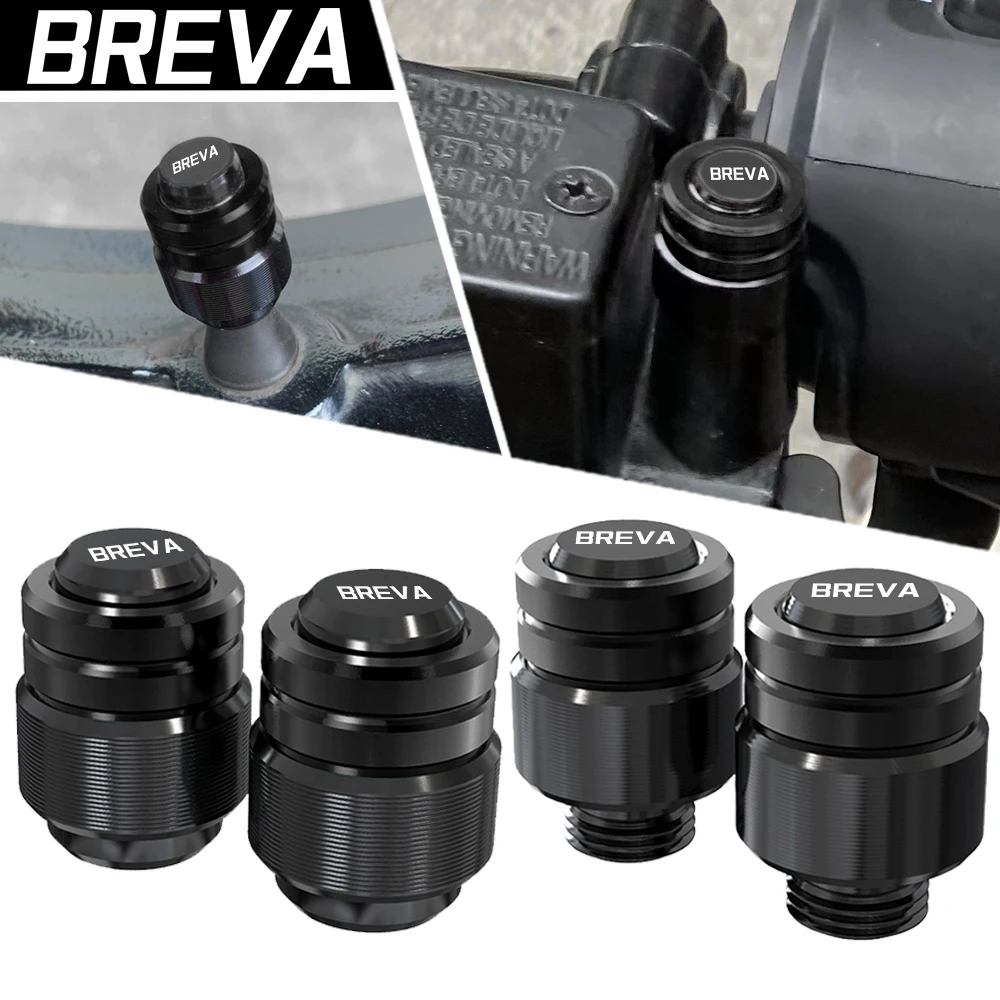 New Rearview Mirror Plug Hole Screw Cap & Tire Valve Stem Caps Cover For MOTO GUZZI BREVA750 BREVA850 BREVA1100 BREVA 1200 1100