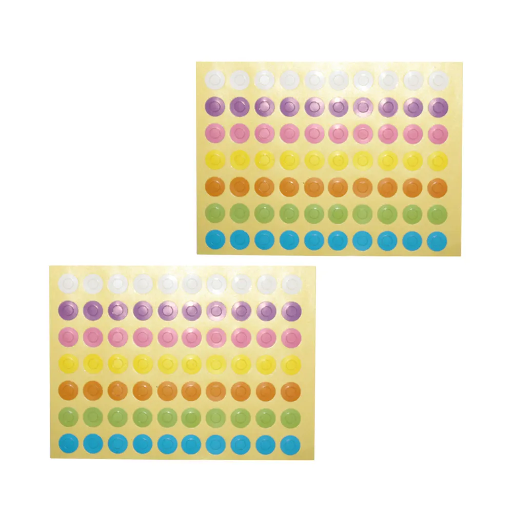 10 Sheets Colorful Ring Label Stickers DIY Decoration Gift Tag Reinforcement Hole Stickers for Crafts Hole Sticker