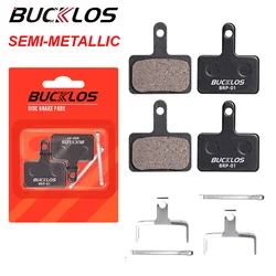 BUCKLOS Bike Disc Brake Pads for Shimano B01S/B03S/B05S-RX MTB Semi Metallic Brake Pads Durable Bicycle Hydraulic Disc Parts
