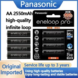 100% Panasonic Eneloop Original Battery Pro AA 2550mAh 1.2V NI-MH Camera Flashlight Toy Pre-Charged Rechargeable Batteries