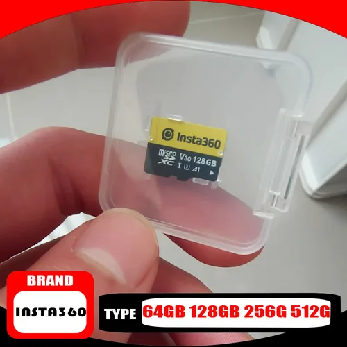 Imagen 1 del producto Tarjeta MicroSD Insta360 para Insta 360 X4 X3 ONE X2 RS tarjeta de memoria Micro SD 64GB 128GB 256G 512G accesorios de cámara extraíbles