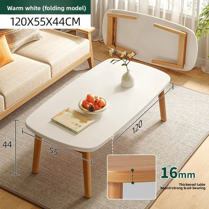 

Coffee table foldable small apartment tea table small table bedroom low table bay window free installation sturdy and durable