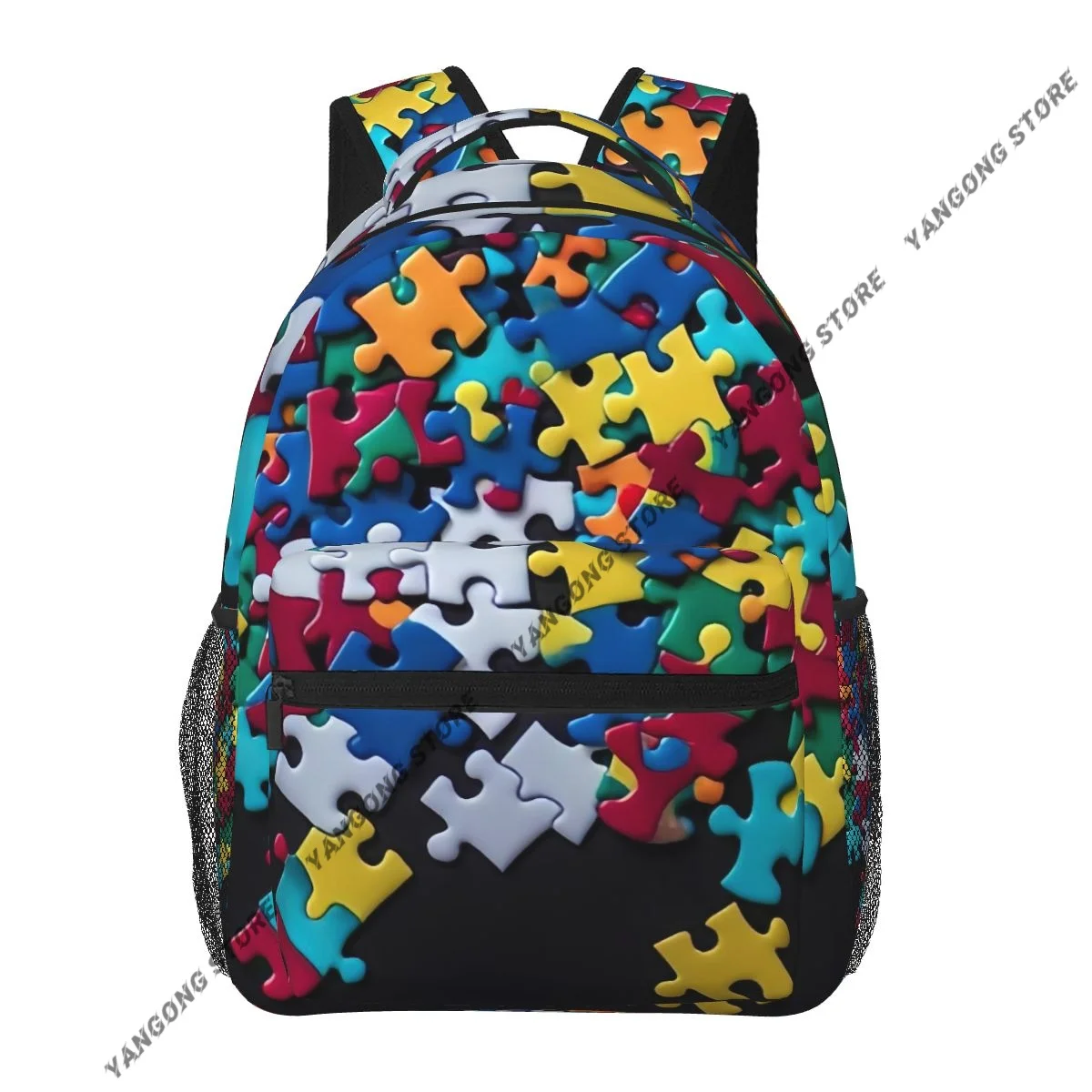 

Рюкзак-пазл унисекс 2024: яркий, для путешествий, для ноутбука, школьный, повседневный, женский