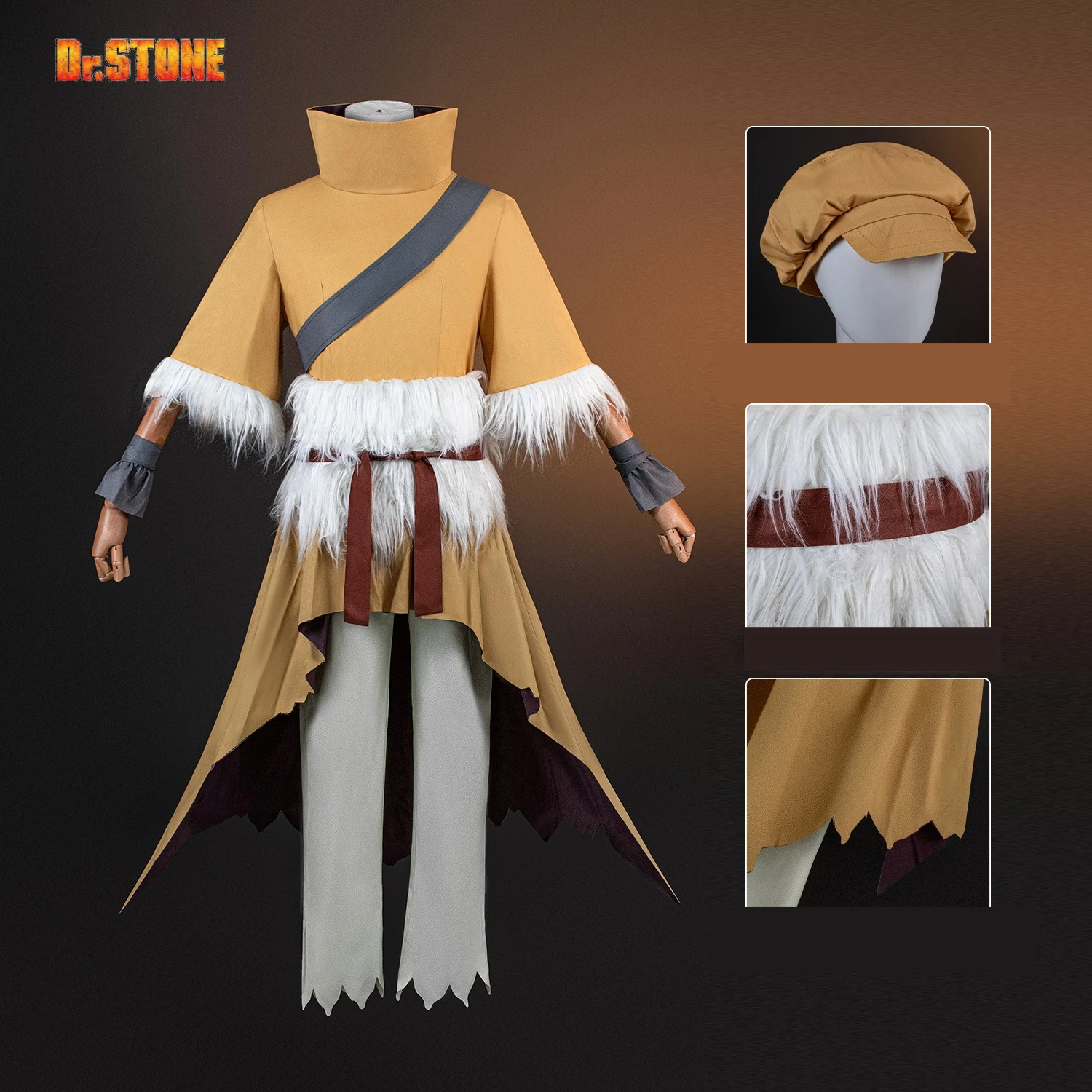 Stone cosplay traje cinco generales sábio saionji ukyo roupa chapéu peruca conjunto halloween natal mulher homem anime traje