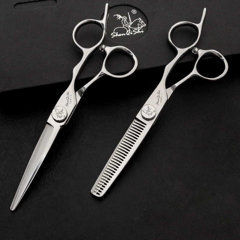 

Japanese 440C Steel 6.0 Inch Hairdressing Scissors Thinning Scissors For Beauty