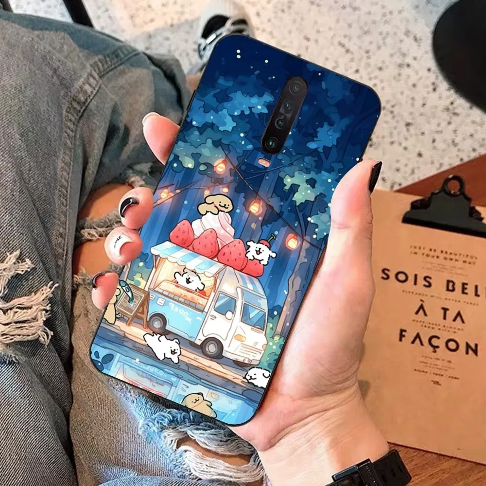 Cartoon L-Line D-Dog  Phone Case For Redmi 5 6 7 8 9 10 plus pro 6 7 8 9 A GO K20 K30 K40 pro plus F3 Fundas