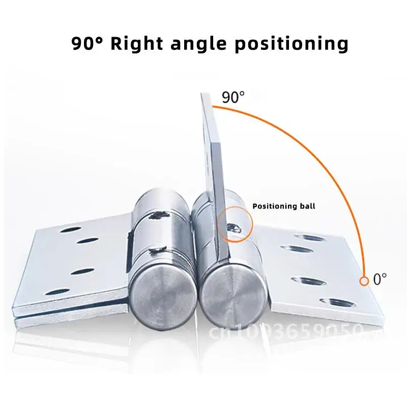 3 mm thick Bearing Door Hinge 5 inch Stainless steel Closer Hinge Concealed Door Load Hinge Door Invisible Buffer Hing