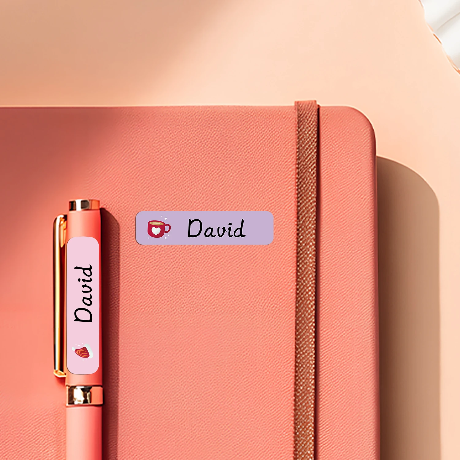 Personalization Customized Name Tags Christmas Stickers Waterproof Labels For Kids Supplies Multilingual Design Diy Crafts