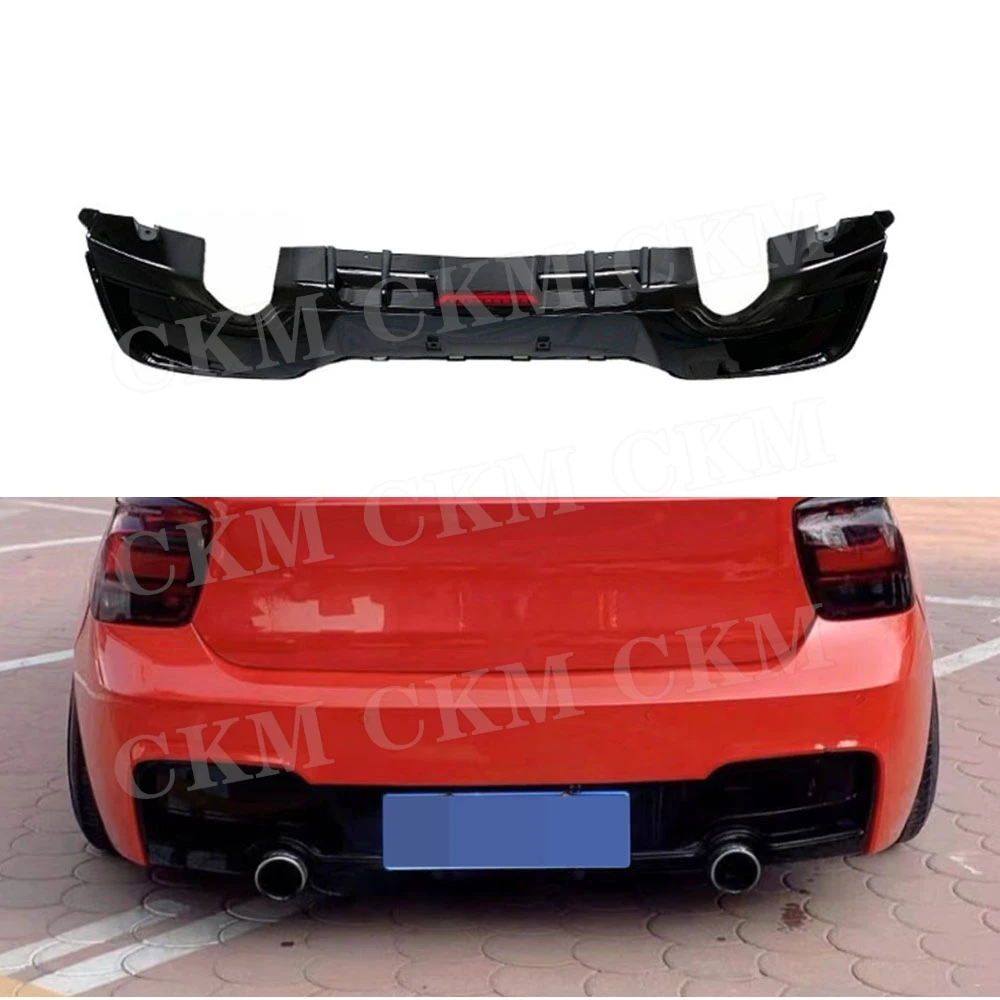 

ABS Material Rear Lip Spoiler for BMW 1 Series F20 M Sport 2012-2014 Rear Bumper Lip Diffuser With LED M Stlye Car Accessories