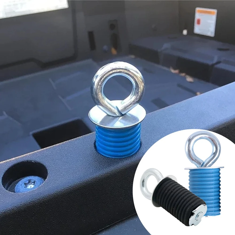 For Polaris RZR 6pcs/Set Tie Down Anchor Tie Downs Anchors Blue 570 900 ZR S 900 800 1000 XP Sportsman 110 400 450