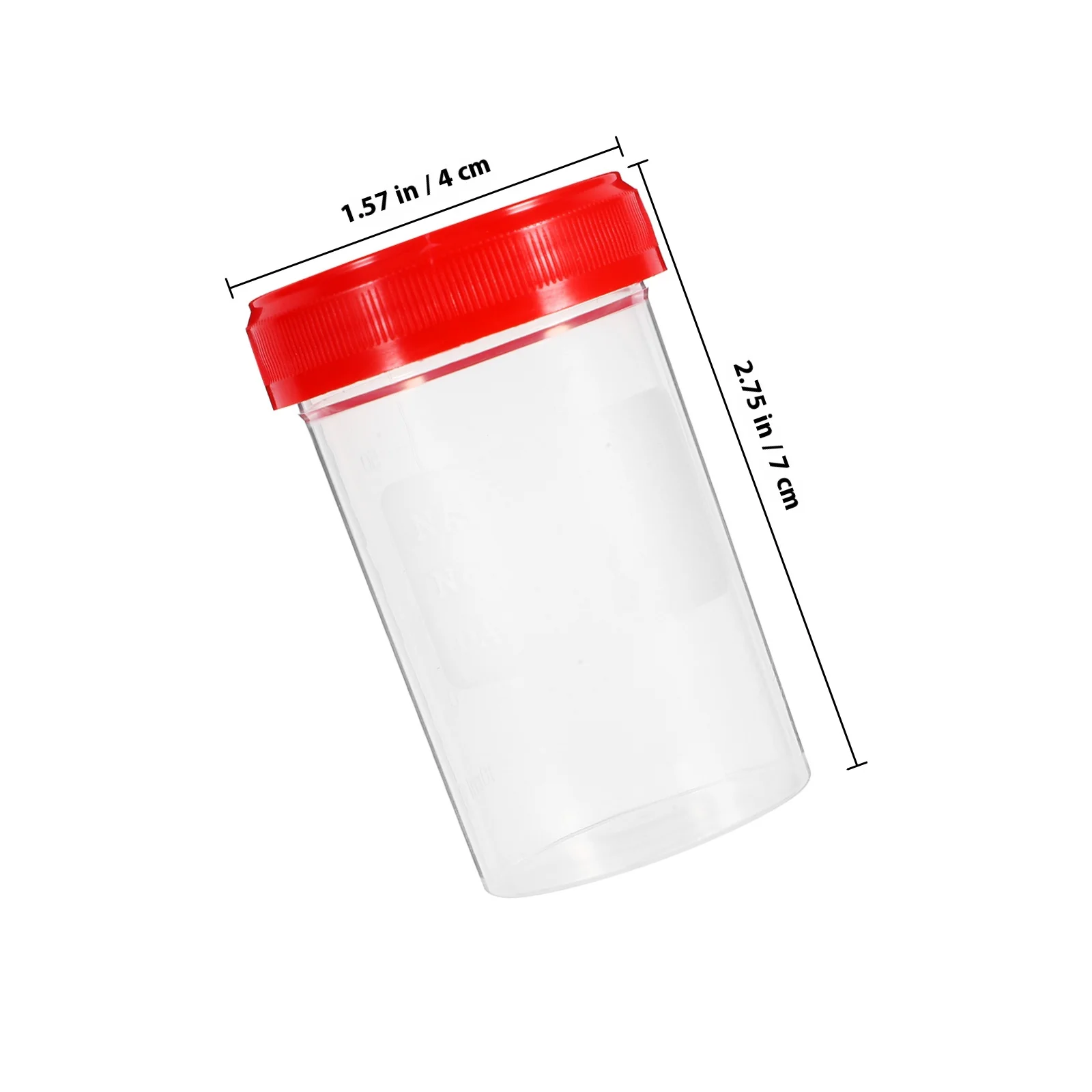 20 قطعة 60 مللي عينة كوب مانعة للتسرب لعلم الأمراض علم الأنسجة علم الأنثوية عينة إعداد قسط Pp اختبار البول كوب طبي