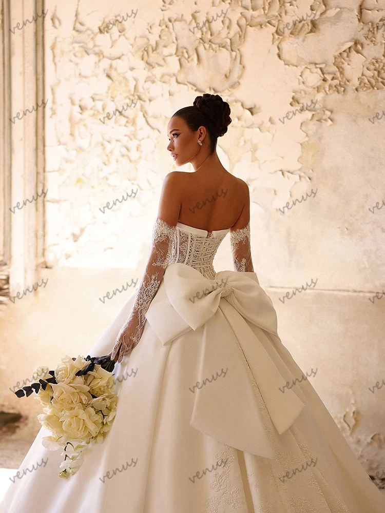 فساتين زفاف عتيقة زي العرائس الجميل بدون أكمام بدون مواقد بدون حمالات حديثة فيستدوس دي نوفيا مخصصة 2025