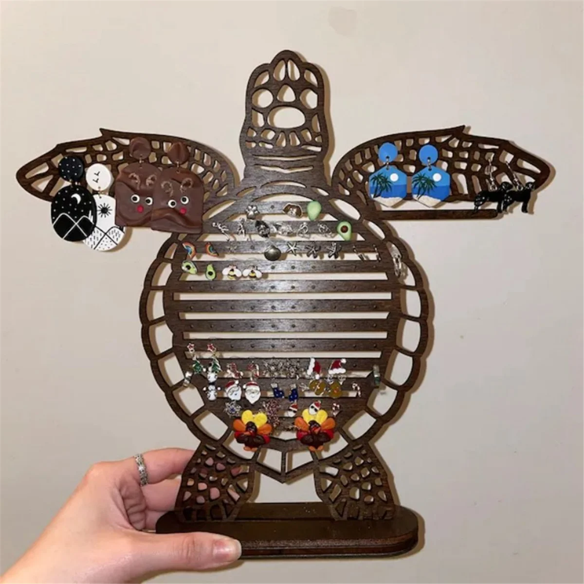 ABQR Organizzatore per esposizione di orecchini Tartaruga marina Collana Organizzatore di gioielli Porta orecchini Organizzatore per orecchini Porta orecchini Regalo A