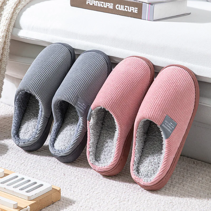 2024 Cozy Winter Woman's Cotton Slippers Warm And Fluffy Made Of Short Plush And PVC Suitable For Indoor And Outdoor Use