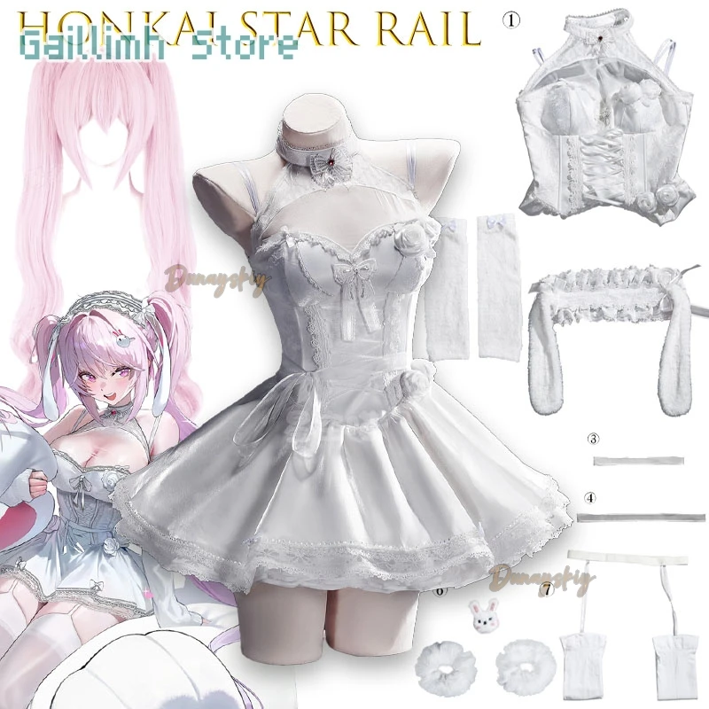 

‌‌‌‌‌‌‌Alice Cosplay תחפושת Fairy Tales And Dreams NiiIkke Game Girl Sweet Dress Halloween Carnival Cute Lolita Wig Uniform‌