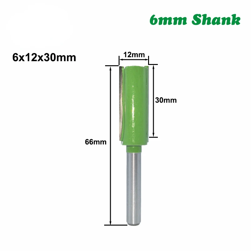 Woodworking Milling Cutter with 6-handle and 7-piece Set of Single Edge and Double-edge Straight Blade Tips